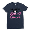playing for breast cancer Ladies Fitted T-Shirt