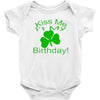 kiss me i't my birthday pi Baby Bodysuit