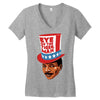 eye of the tiger man Women's V-Neck T-Shirt
