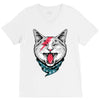 cat rock V-Neck Tee