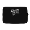 scary type Laptop sleeve