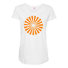 orange vec Maternity Scoop Neck T-shirt
