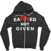 rn earned not given Zipper Hoodie