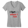 funny i fartlek Women's V-Neck T-Shirt
