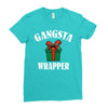 gangsta wrapper Ladies Fitted T-Shirt