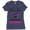Not All Heroes Wear Capes Some Are Just Awesome Friends Ladies Fitted T-Shirt