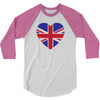 england flag 3/4 Sleeve Shirt