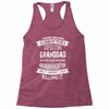 Super Cool Granddad Of A Freaking Awesome Granddaughter Racerback Tank