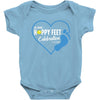 happy feet Baby Bodysuit