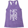neyma white logo Racerback Tank