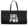 girl power white logo Weekender Totes