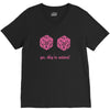 all natural 20 breasts dice V-Neck Tee