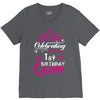 Celebrating With the 1st Birthday Queen V-Neck Tee