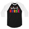 School Nurse 3/4 Sleeve Shirt
