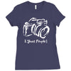 photographer funny mens Ladies Fitted T-Shirt