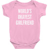 world's okayest girlfriend Baby Bodysuit