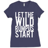let the wild rumpus Ladies Fitted T-Shirt