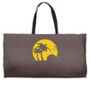 beach silhouette birds sand sunset Weekender Totes