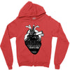 eiffel heart Zipper Hoodie