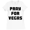 pray for las vegas Ladies Fitted T-Shirt