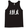 evolution of cricket white silhouette Tank Top