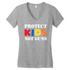 protect kids not guns Women's V-Neck T-Shirt