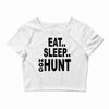 eat sleep hog hunt Crop Top