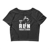 born to run forced to work Crop Top
