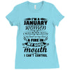 I Am A January Women Ladies Fitted T-Shirt