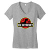 No Internet Women's V-Neck T-Shirt