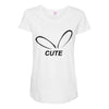 cute Maternity Scoop Neck T-shirt