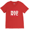 mad nyc new york city run fashion slogan party V-Neck Tee