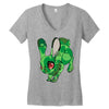 zombunnie Women's V-Neck T-Shirt