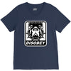 bull dog disobey V-Neck Tee
