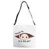 July Peeking Out Baby Boy Adjustable Strap Totes