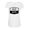 beer helps Maternity Scoop Neck T-shirt