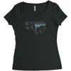 mount playmore Women's Triblend Scoop T-shirt