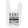 Born In December Baby Bibs
