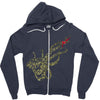 caution octopus&rsquo; may be larger than it appears Zipper Hoodie