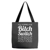 bitch switch Tote Bags