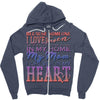 my mom is in heaven forever Zipper Hoodie