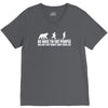 be nice to fat people bear chase funny pub joke V-Neck Tee