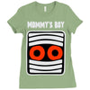 mommy's boy Ladies Fitted T-Shirt