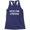 vote for cynthia Racerback Tank
