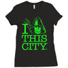 i heart this city Ladies Fitted T-Shirt