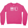 fishing   problem solved mens funny Crewneck Sweatshirt