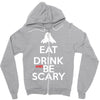 eat drink and be scary Zipper Hoodie
