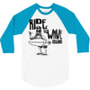 ride the wave california 3/4 Sleeve Shirt