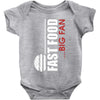 big fan of fast food Baby Bodysuit
