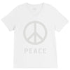 peace sign V-Neck Tee